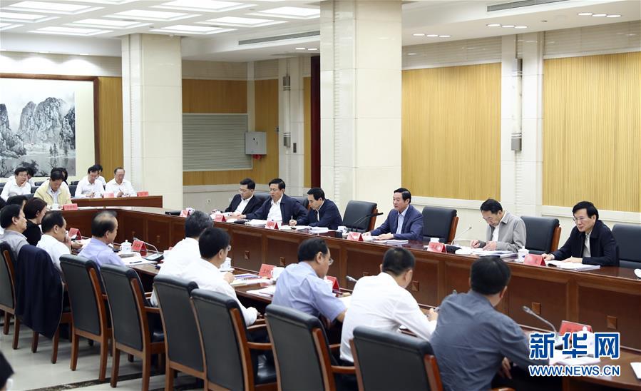 9月21日，中宣部在北京召開中央媒體駐外機(jī)構(gòu)外宣工作座談會。中共中央政治局委員、中央書記處書記、中宣部部長劉奇葆出席座談會并講話。新華社記者 謝環(huán)馳 攝 